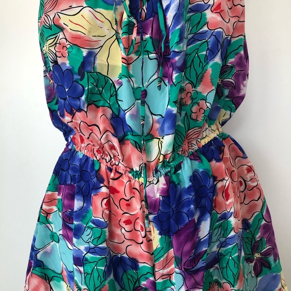 What Comes Around Goes Around Floral Shorts Romper - Picture 5 of 9